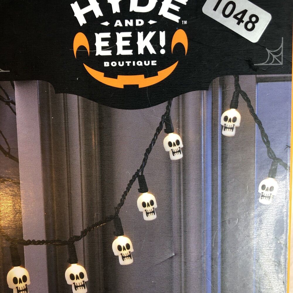 Halloween 20 Skulls Warm White LED Bulbs Hyde And Eek Indoor Outdoor NEW!! - Picture 6 of 6